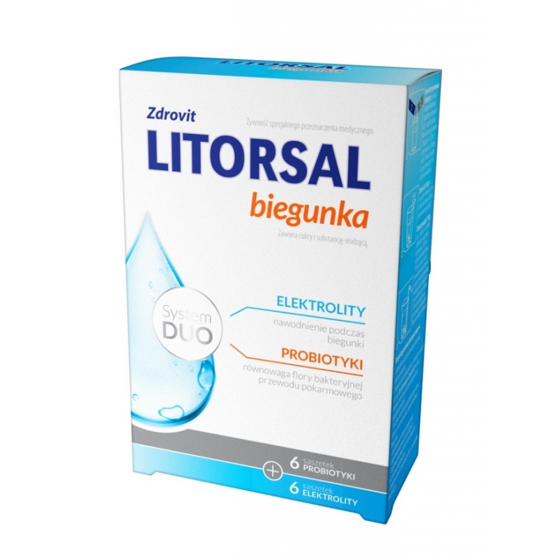 Litorsal Biegunka, 12 saszetek BIEGUNKA, WYMIOTY