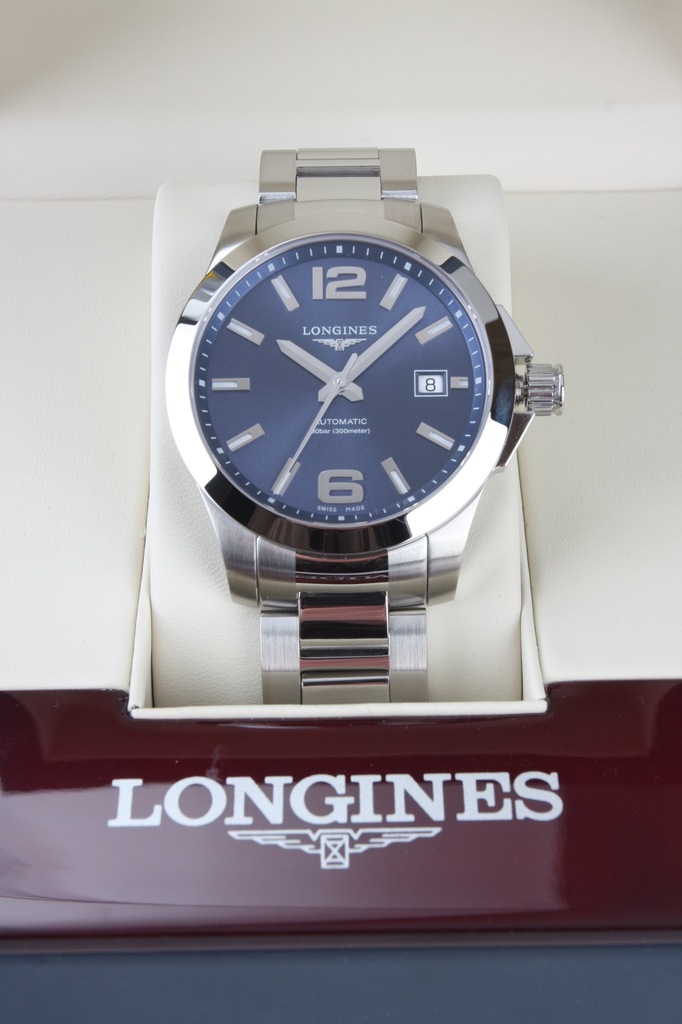 Zegarek LONGINES CONQUEST niebieski L36764996 NOWY 7095315674