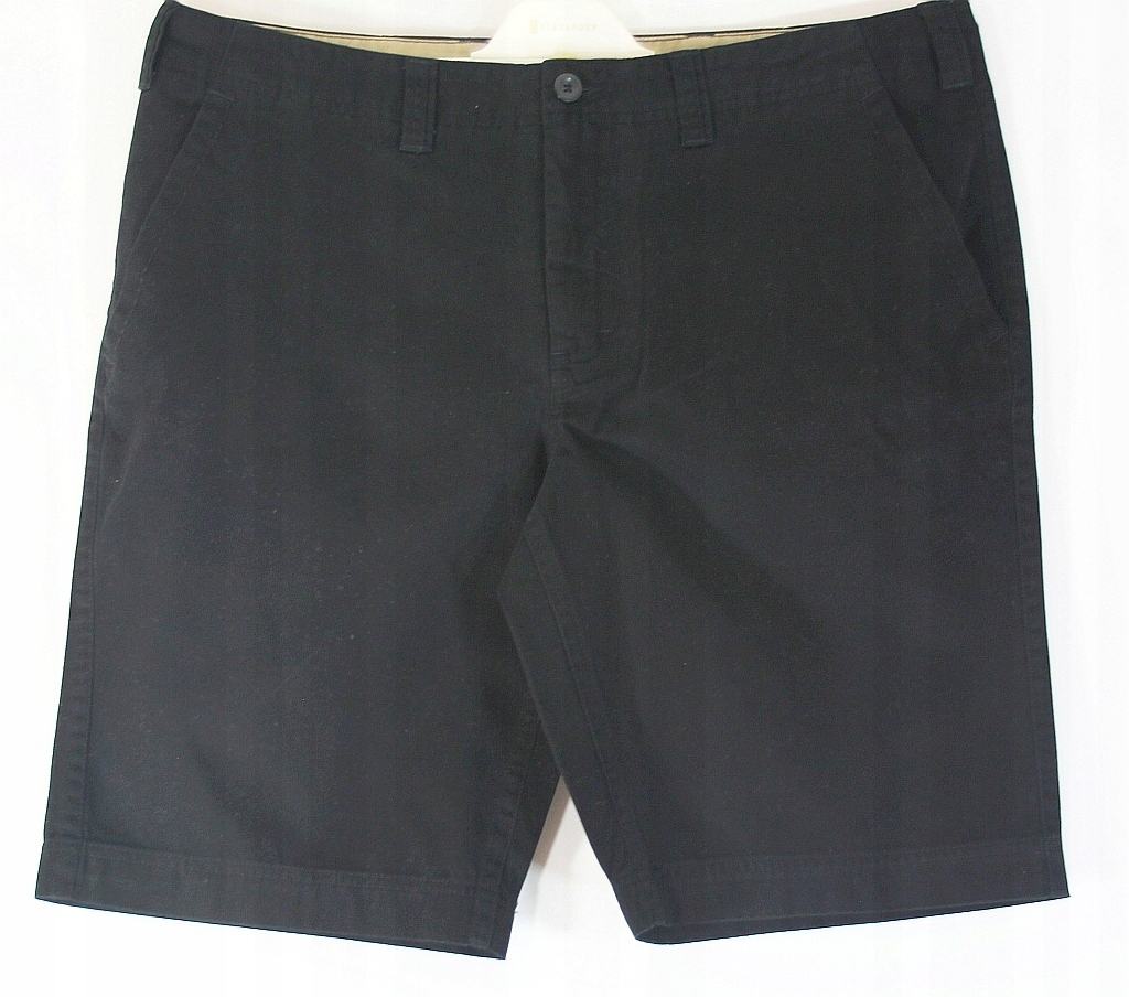 Spodnie męskie do kolan czarne Bawełna R 60