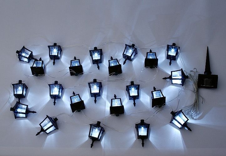 Lampki solarne w kształcie latarni 24 sztuki, oświ