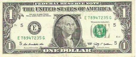 1 DOLLAR / ONE DOLLAR (2009) SERIA E