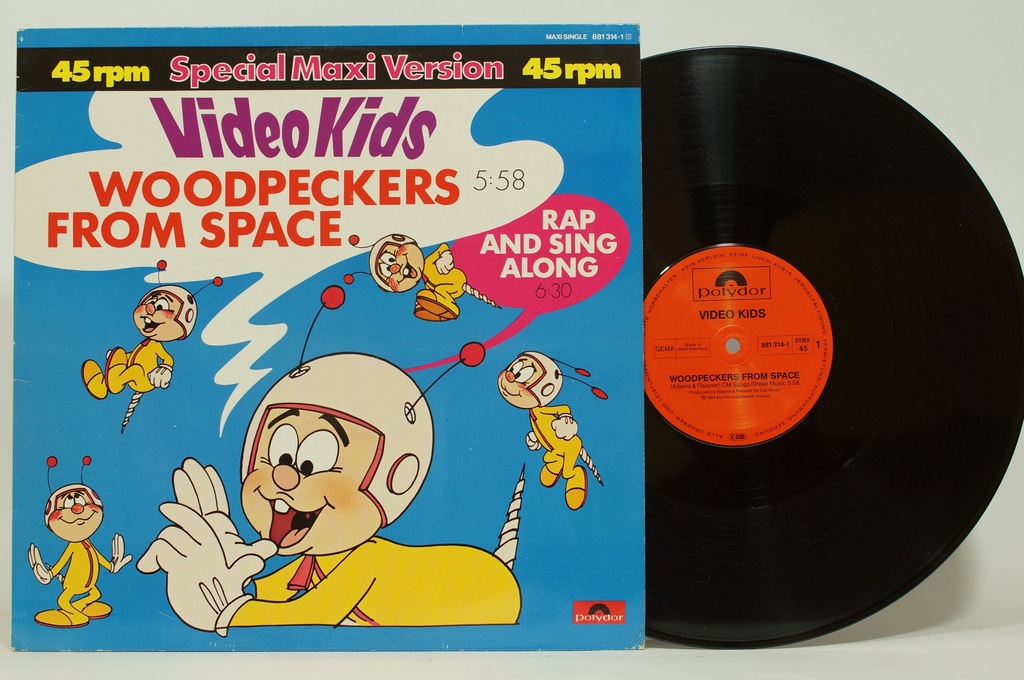 Video Kids - Woodpeckers From Space     MAXI DISCO