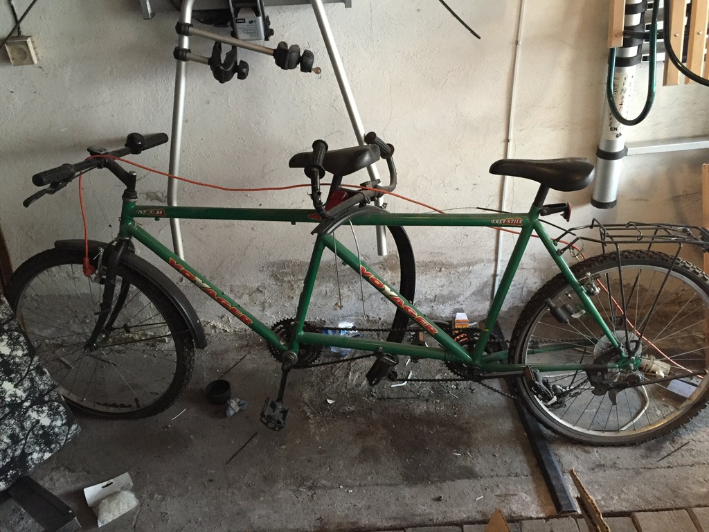 Tandem rower dla dwóch osób - baza do odbudowy