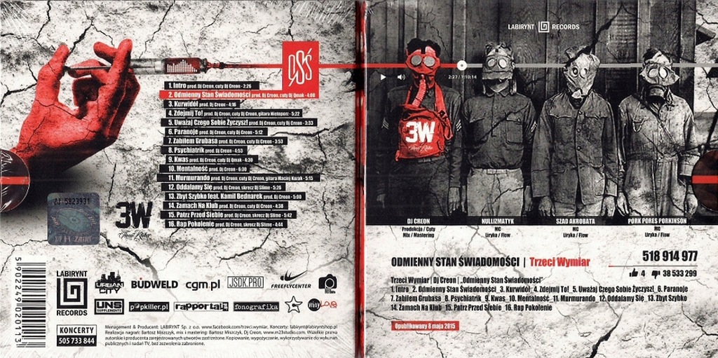 TRZECI WYMIAR - ODMIENNY STAN ŚWIADOMOŚCI [CD]