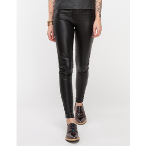 PULZ JEANS LEATHER SKINNY  PANTS M 38 NOWE