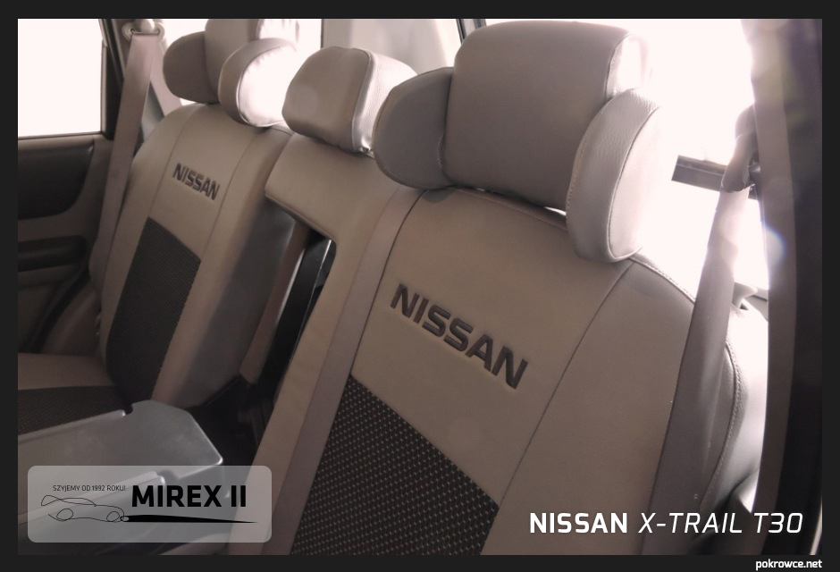 Pokrowce ze skóry i alkantary Nissan XTrail T30