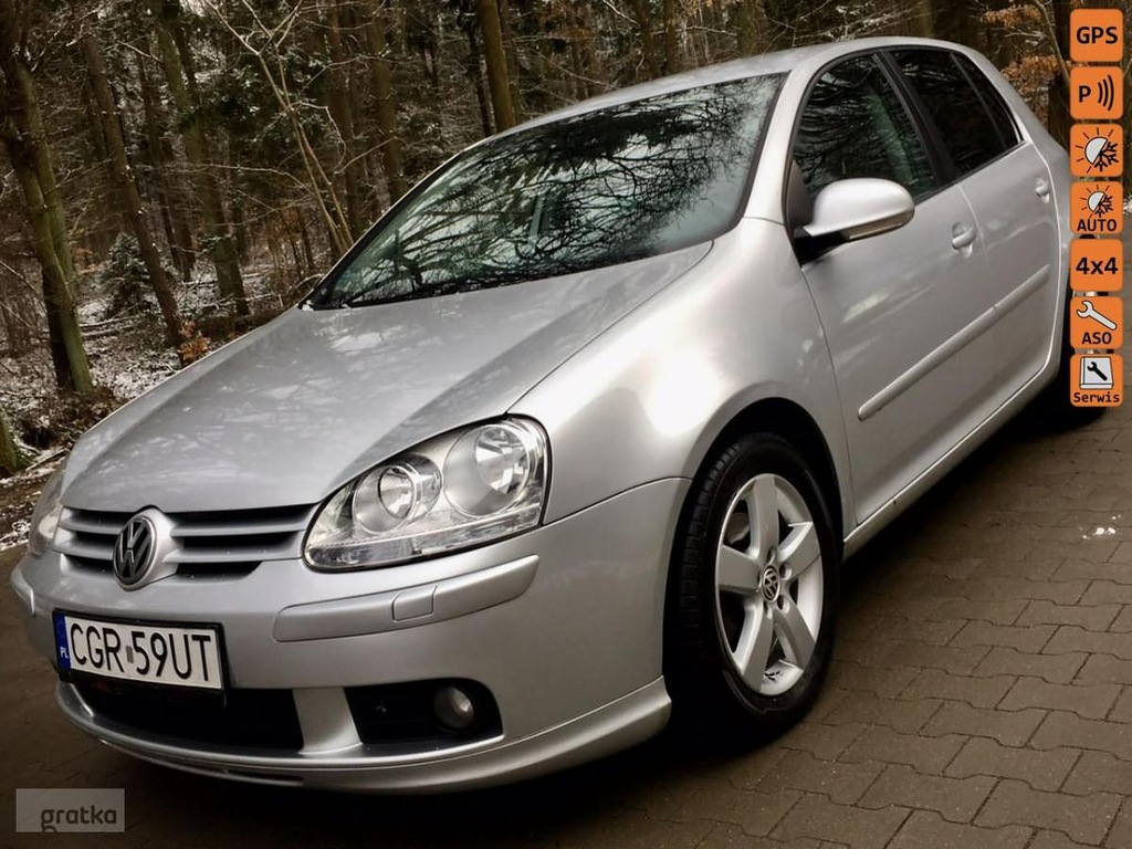 VW Golf V 2.0tdi 4Motion 4x4 pak GTI 5 drzwi navi