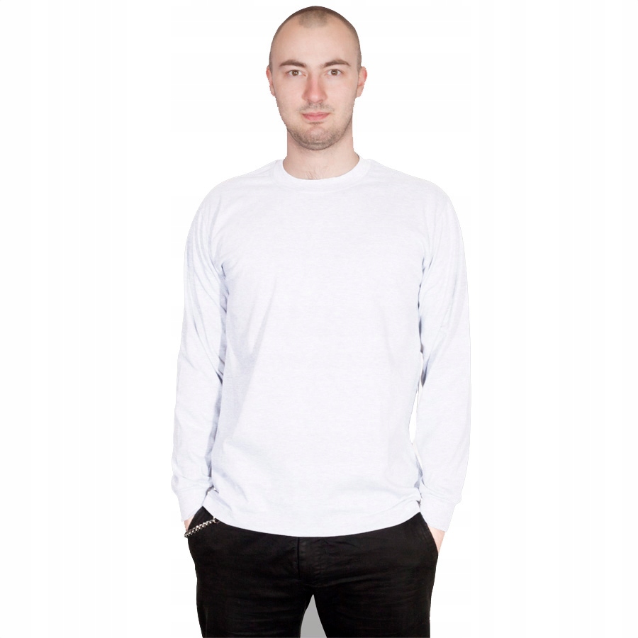 TheCo - Gładka koszulka long sleeve - XL - biały