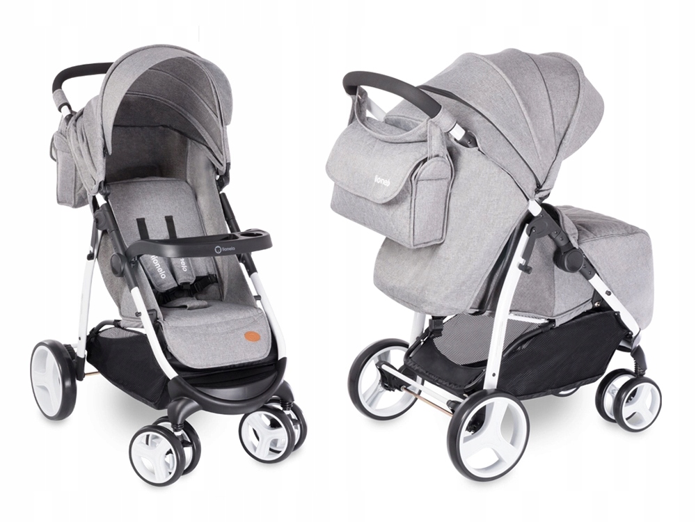 LIONELO ELISE GREY Wózek spacerowy OCIEPLACZ