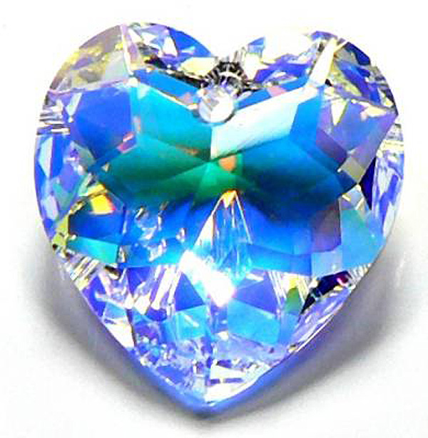 6215 Swarovski Heart 18mm Crystal AB