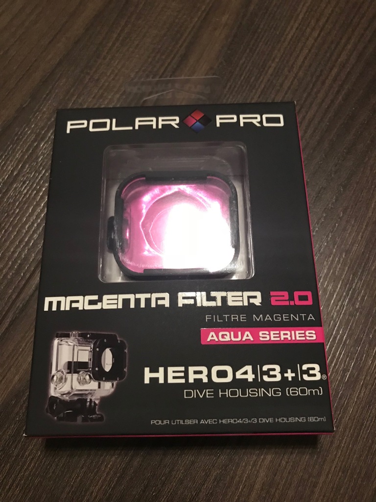 Filtr różowy Magenta Polar Pro GoPro HERO 3 3+ 4