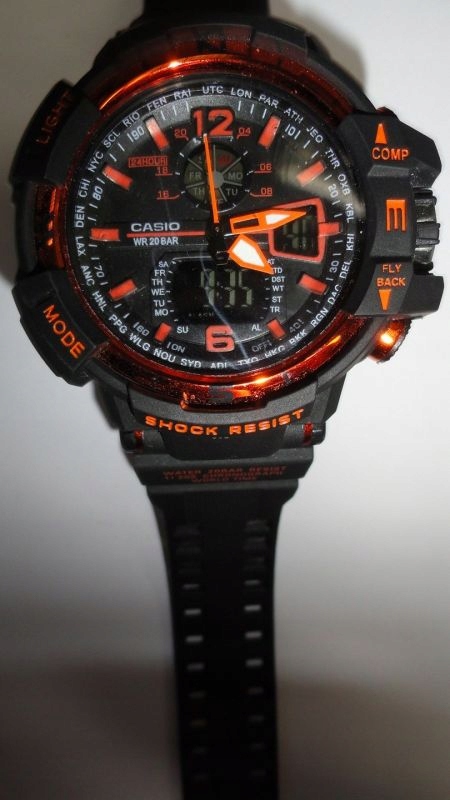 ZEGAREK CASIO G-SHOCK CZARNO POMARAŃCZOWY
