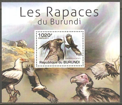 Ptaki (orlik długoczuby), blok 3 - Burundi
