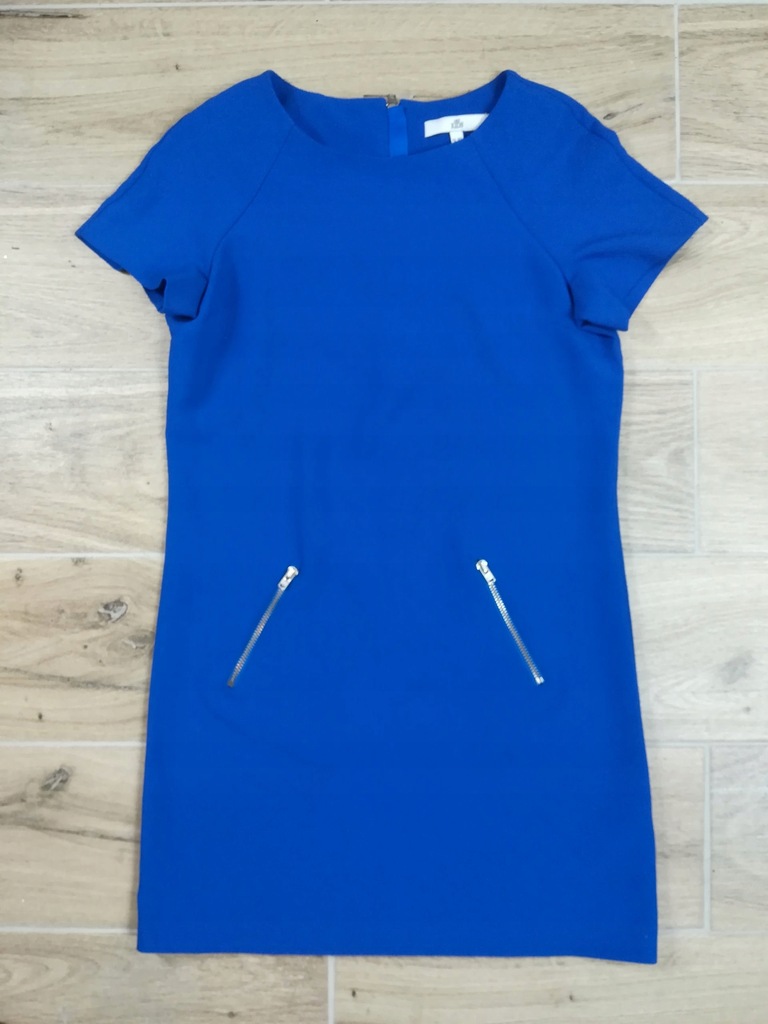 Sukienka M&S elegancka kobaltowa WESELE 140 9l