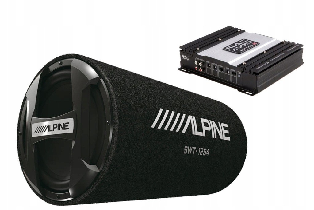 Tuba basowa ALPINE SWT-12S4 Wzmacniacz 220W RMS
