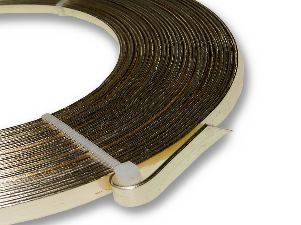 PŁASKI DRUT RING FLORYSTYCZNY SZAMPAŃSKI - 5mm 10m