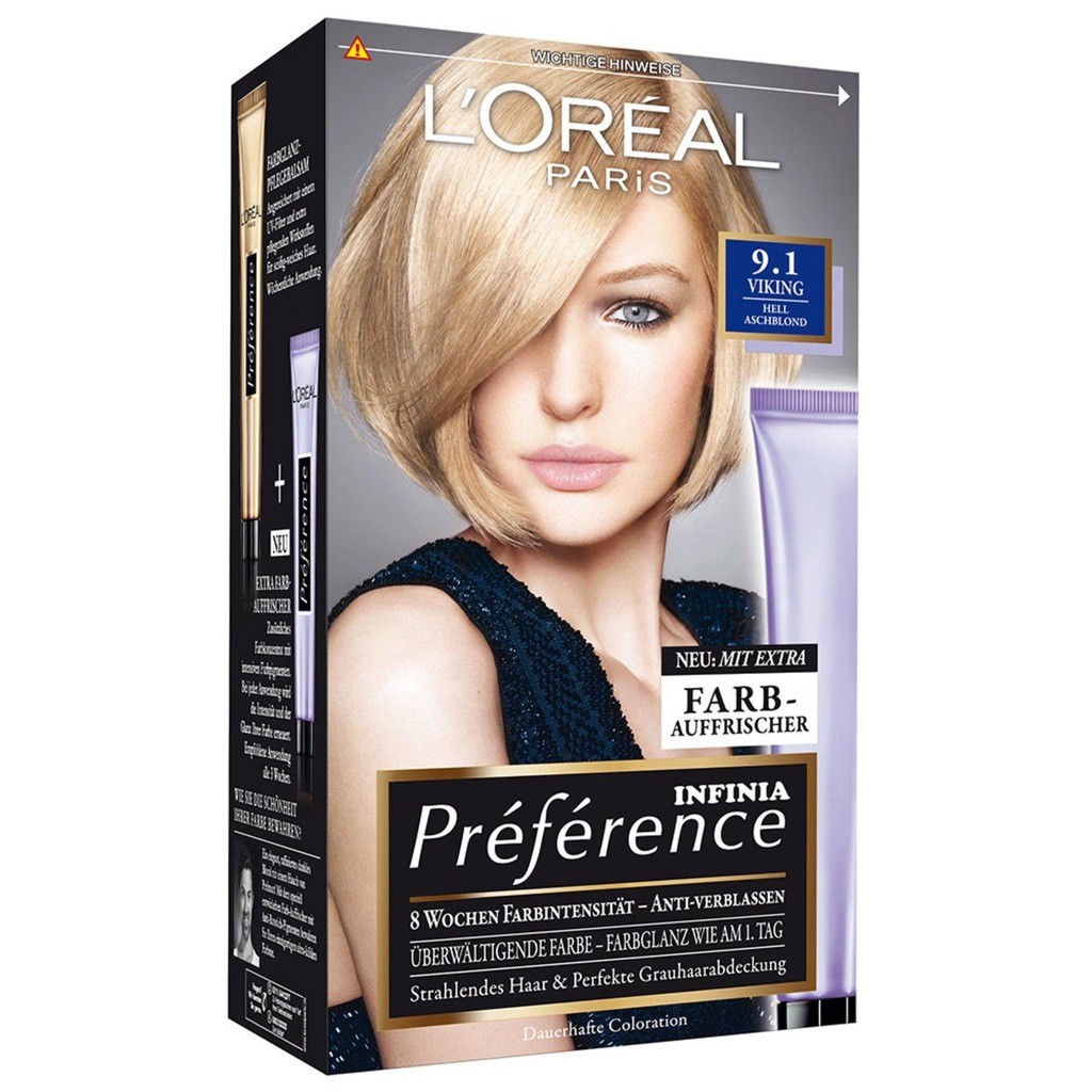 Loreal Preferance jasny popielaty blond 9.1 DE