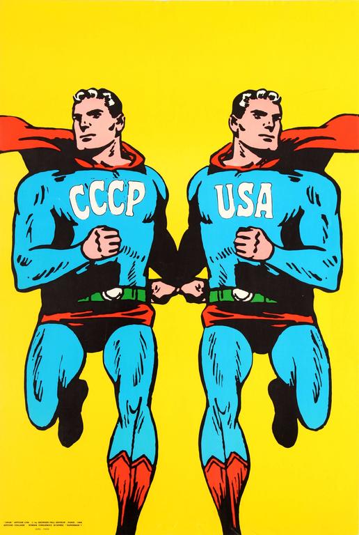 Roman CIEŚLEWICZ - CCCP USA SUPERMAN CzasSztuki