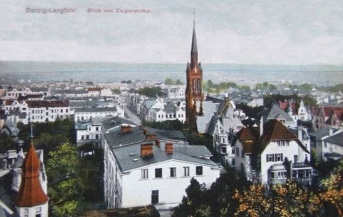 GDAŃSK WRZESZCZ PANORAMA reprodukcja