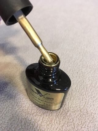 Nowy lakier do paznokci metaliczny złoty !