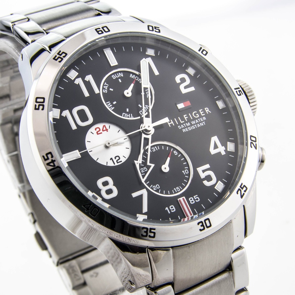 tommy hilfiger men's 1791141 cool sport analog display quartz silver watch