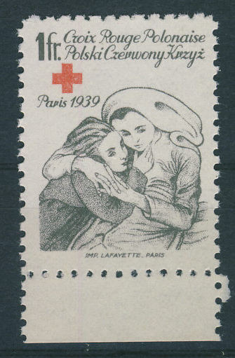 Polski Czerwony Krzyż 1fr. Paryż 1939