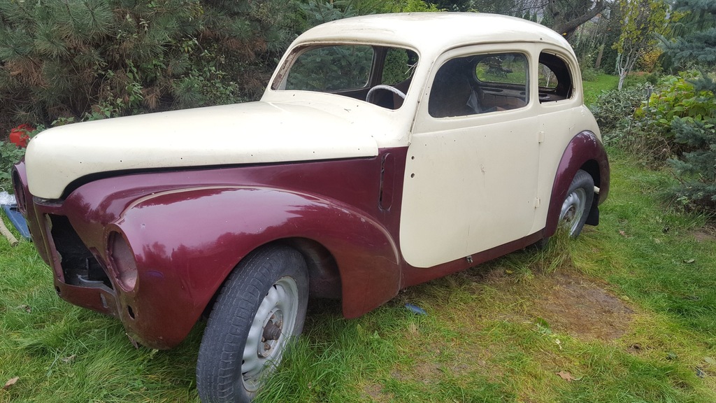 SKODA TUDOR 2 drzwiowa 1950r. faktura zakupu PRL