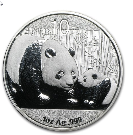 PANDA 2011 10 yuan - Uncja srebra AG999