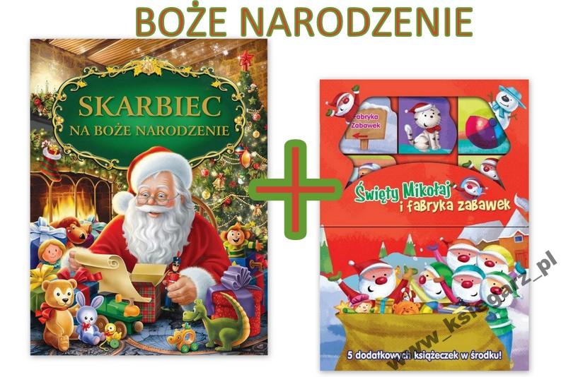 SKARBIEC NA BOŻE NARODZENIE ŚWIĘTY MIKOŁAJ ZABAWKI
