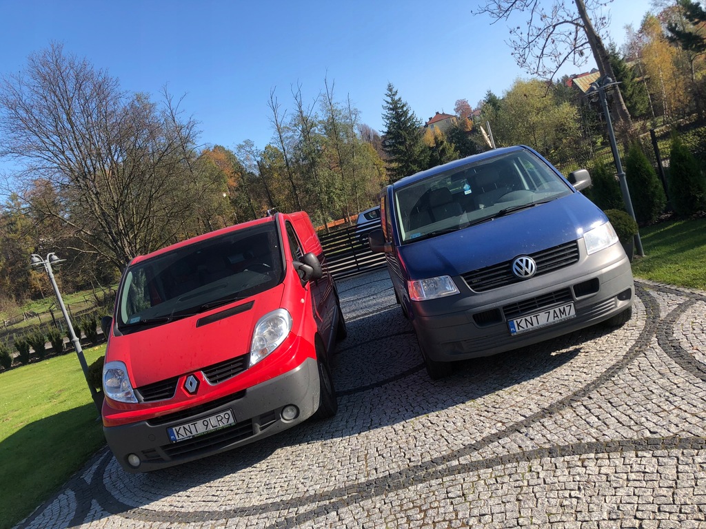 Renault Trafic 2010r, VW T5 2008 Faktura