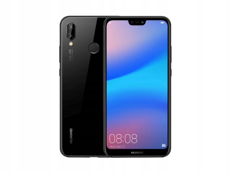 Huawei P20 Lite Dual SIM Black Szkło Etui GW PL