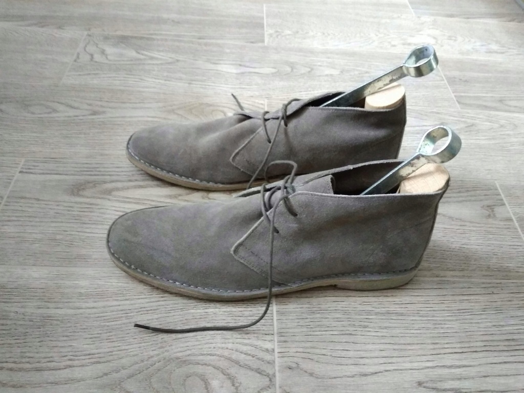 BUTY MĘSKIE SKÓRA ZAMSZOWA ASOS R. 12 (46)