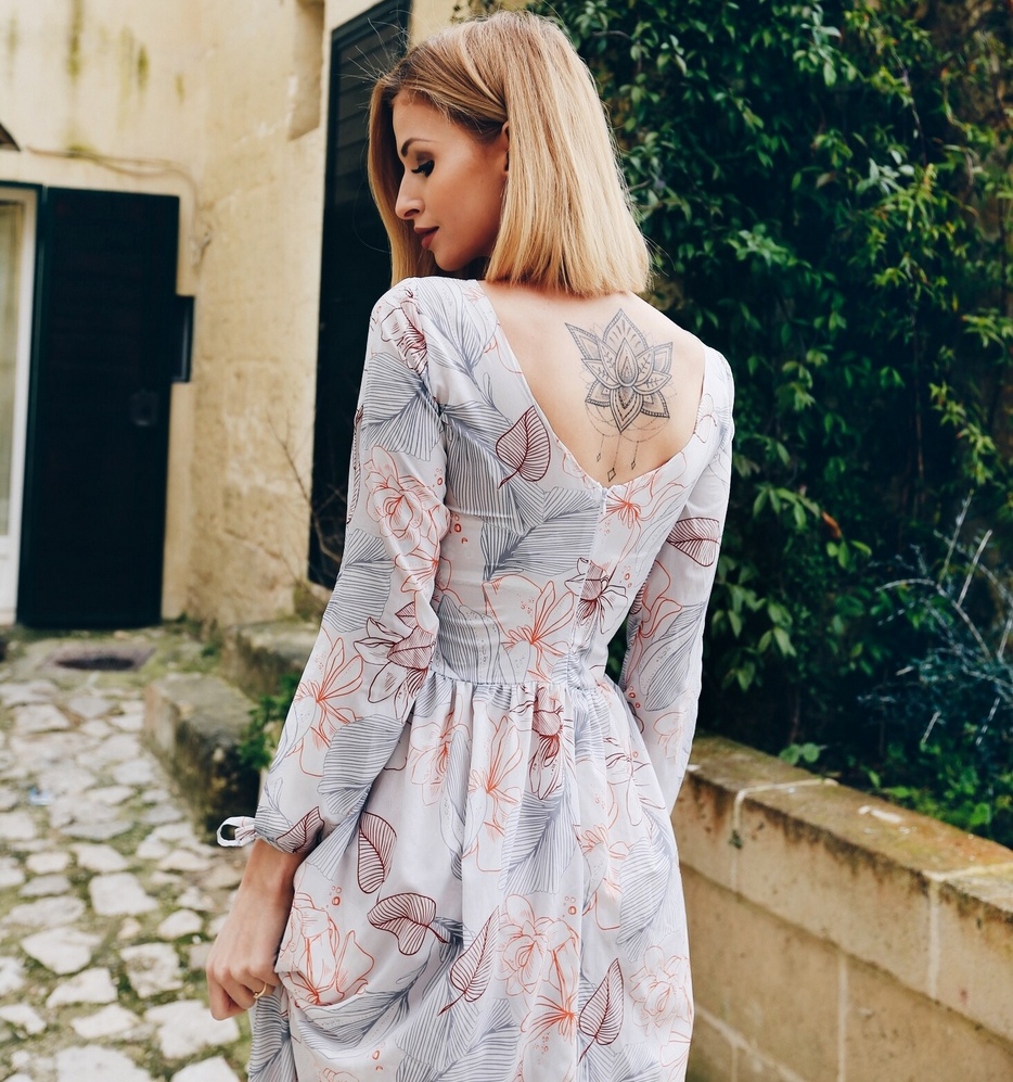 Gorigorikunさま BLUZA/TUNIKA BE GRATEFUL LONG EDYTA GÓRNIAK FOR NAOKO SZARO