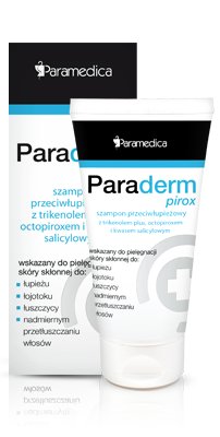 Szampon Paraderm PIROX przeciwłupieżowy,łuszczyca