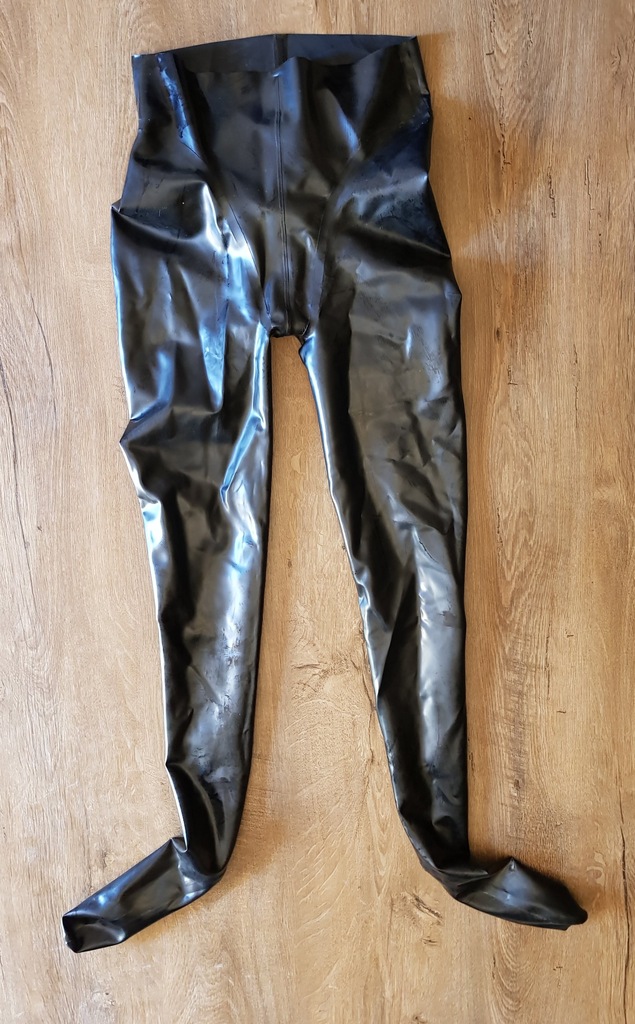 Latex legginsy spodnie 0,45mm lateksowe rajstopy