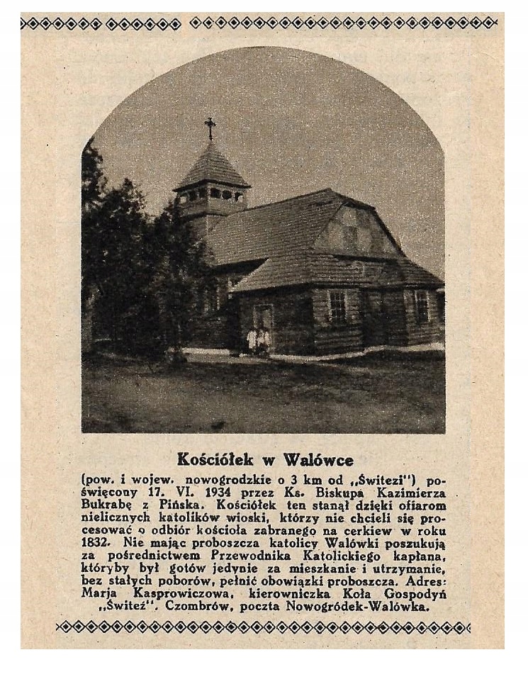 WALÓWKA CZOMBRÓW KRESY k. GRODNO - ŻYWIEC - POZNAŃ