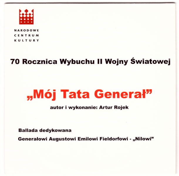 ARTUR ROJEK Mój tata generał 2009 Smolik