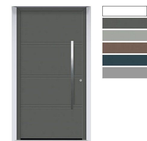 Drzwi aluminiowe ThermoSafe 2017, Wzór 872, RC3