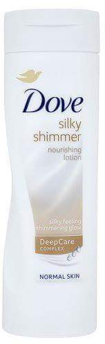 Dove błyszczący balsam do ciała silky shimmer