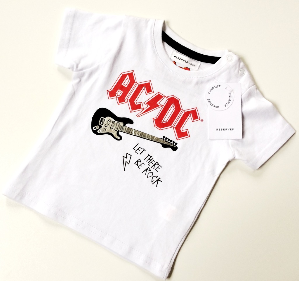 RESERVED AC DC bluzeczka rock 68 3-6m