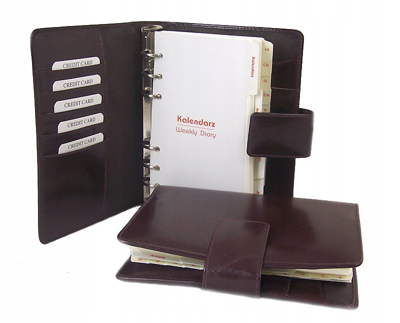 Skórzany organizer,planer,notes, kalendarz 2018 B6 7176009639