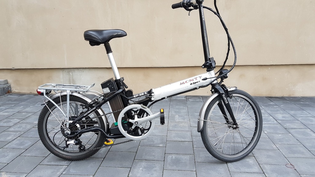 ROWER ELEKTRYCZNY SKŁADAK MONTY EF38 GAZU 7100363930