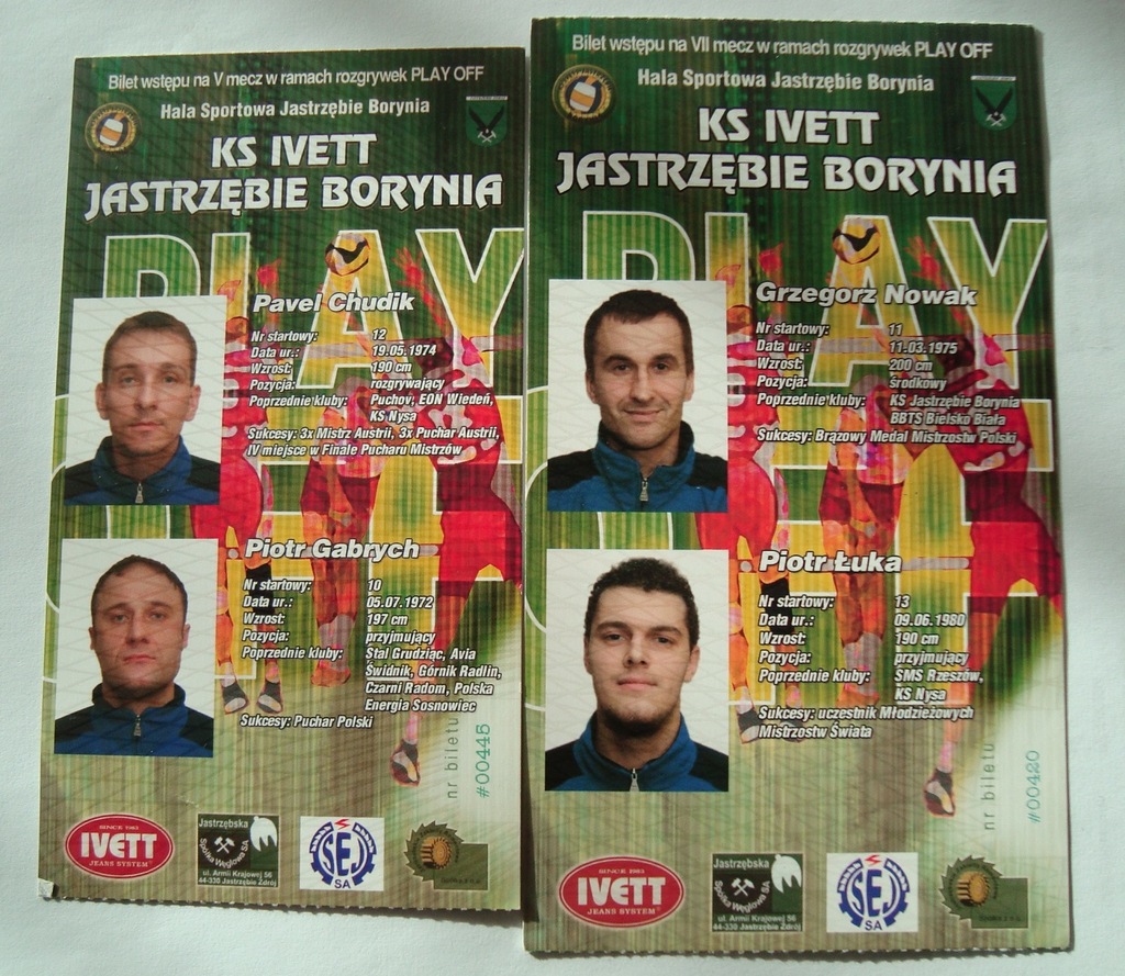 2 bilety siatkówka Jastrzębie Borynia