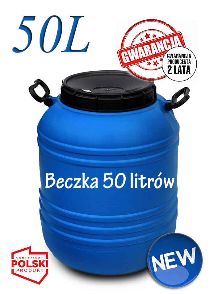 BECZKA KAPUSTĘ OGÓRKI ŻYWNOŚĆ BECZKI KISZONKA 50 L