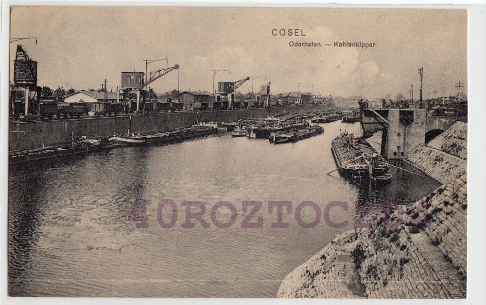 KĘDZIERZYN KOŻLE Cosel port Oderhafen 1913