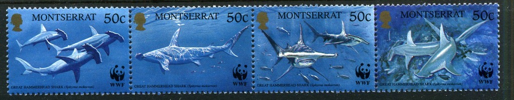 MONTSERRAT 1999 r. - WWF. RYBY, REKINY ** NR 1109-