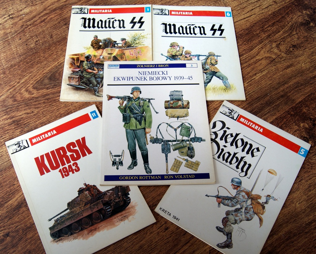 WEHRMACHT WAFFEN SS EKWIPUNEK MUNDURY LITERATURA