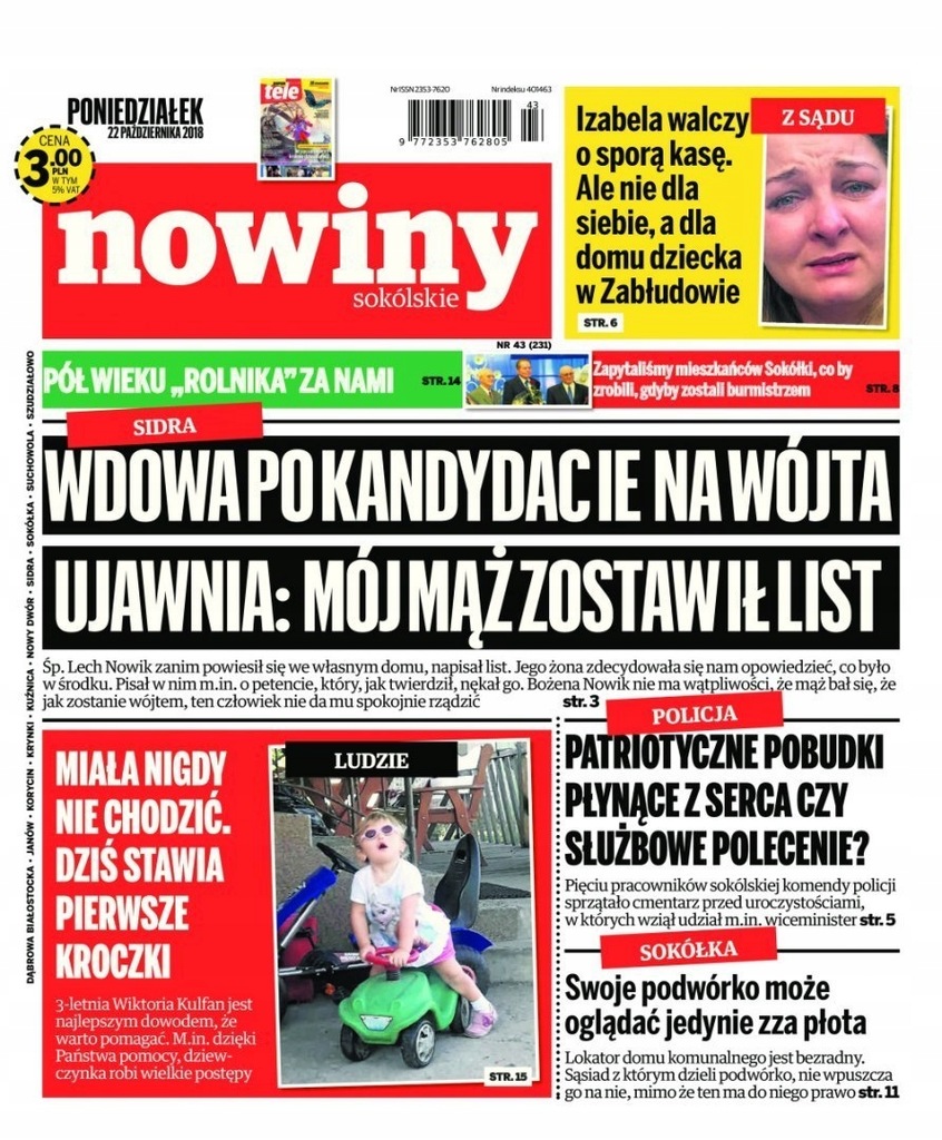 Nowiny Sokólskie 43/2018
