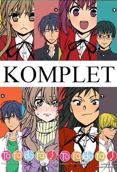 TORADORA TOMY 1-7 KOMPLET PL, NOWE MANGI
