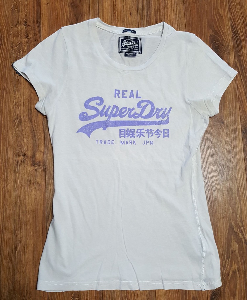 SUPERDRY VINTAGE T-shirt damski biały L